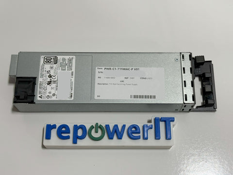 Cisco PWR-C1-1100WAC-P V01 	715 Watt Switching Power Supply USED