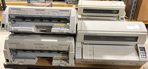 Lot of 8x OKIData D21105A 24-Pin Dot Matrix Impact Printers USED