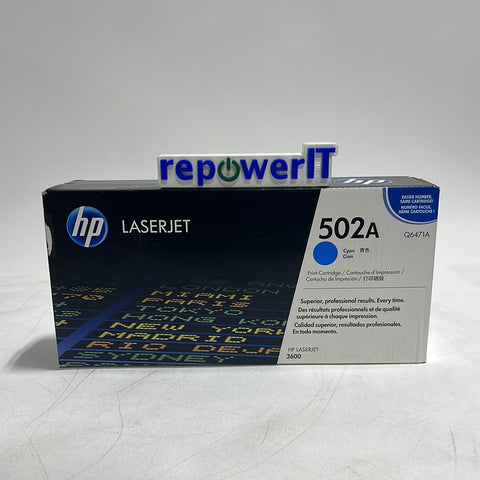 Genuine HP Q6471A LaserJet Cyan Toner Cartridge NEW