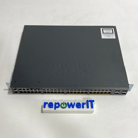 Cisco WS-C2960X-48FPS-L 48 Port Gigabit POE Switch USED