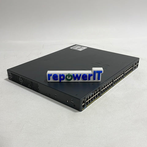 Cisco WS-C2960X-48FPS-L 48-Port Gigabit PoE Switch Grade C 0001